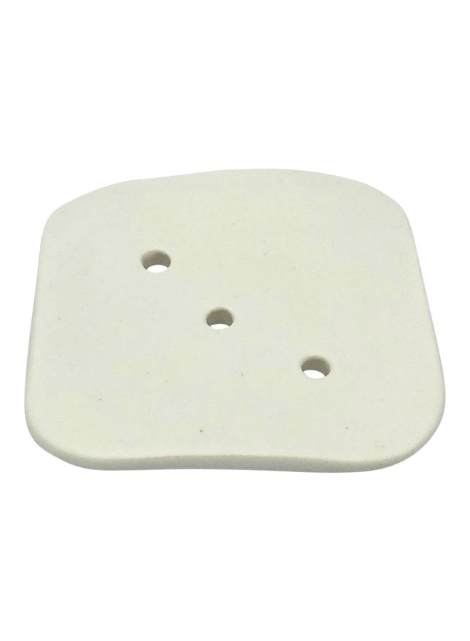 Vierkant zeepbakje keramiek